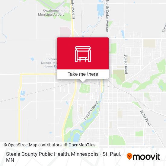 Steele County Public Health map