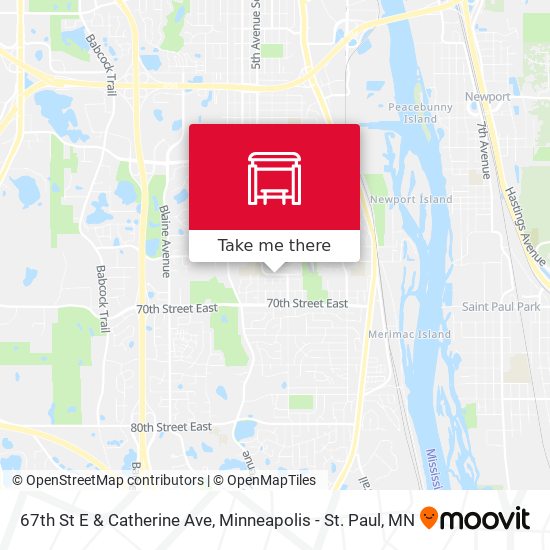 Mapa de 67th St E & Catherine Ave