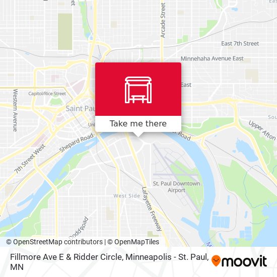 Fillmore Ave E & Ridder Circle map
