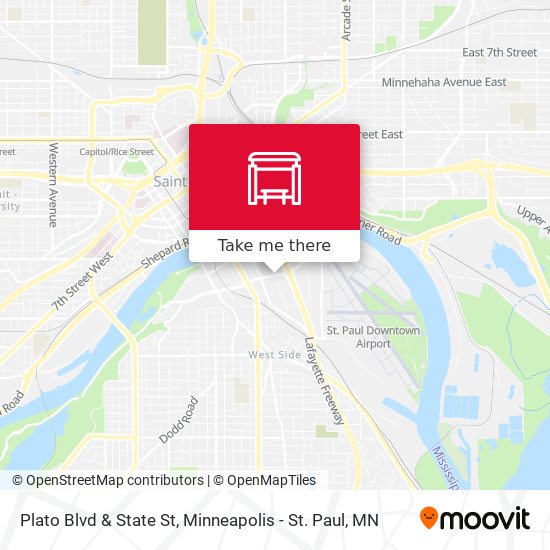 Plato Blvd & State St map