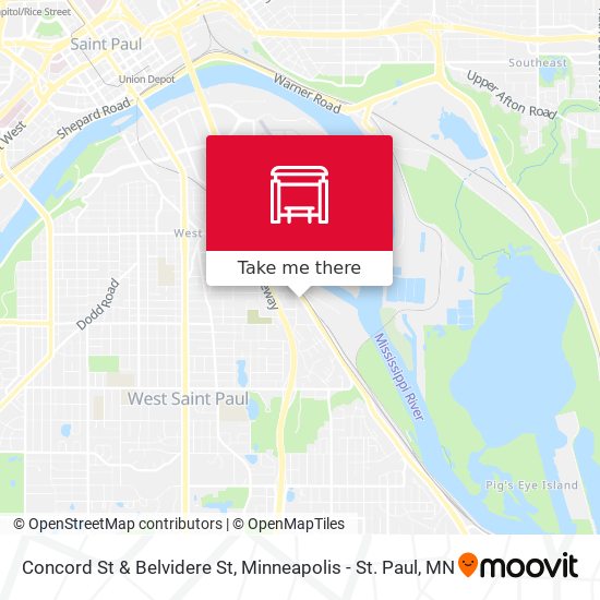 Mapa de Concord St & Belvidere St