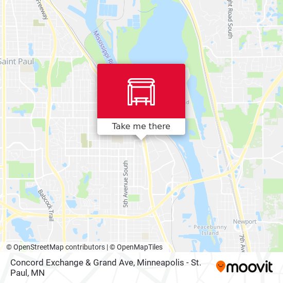 Concord Exchange & Grand Ave map