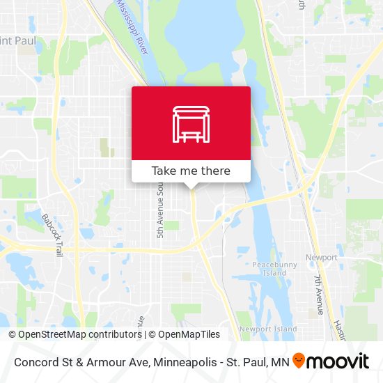 Concord St & Armour Ave map