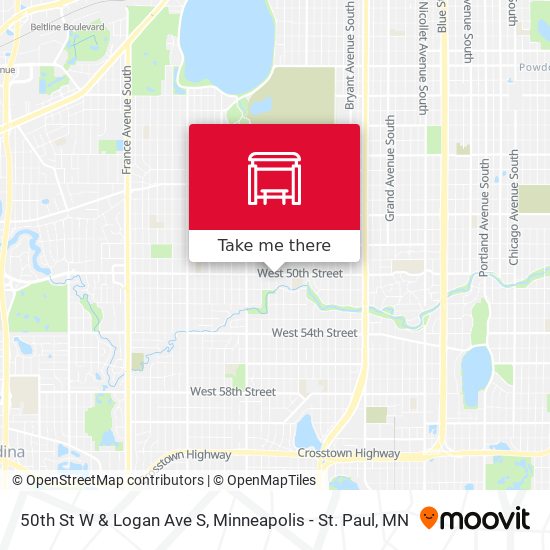 Mapa de 50th St W & Logan Ave S