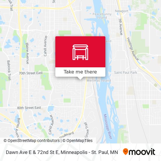 Dawn Ave E & 72nd St E map