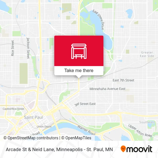 Arcade St & Neid Lane map