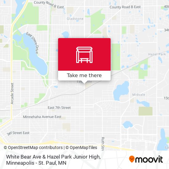 White Bear Ave & Hazel Park Junior High map
