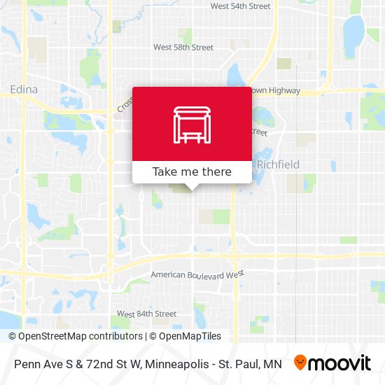 Mapa de Penn Ave S & 72nd St W