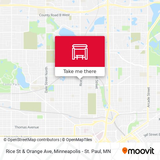 Rice St & Orange Ave map