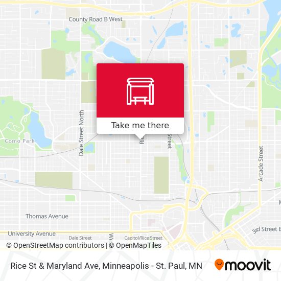 Rice St & Maryland Ave map
