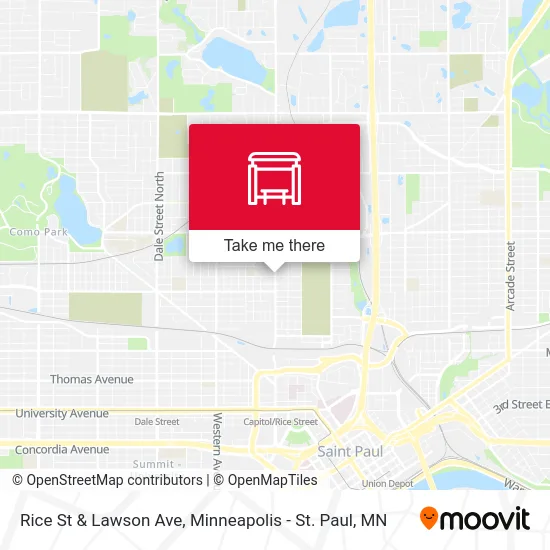Rice St & Lawson Ave map