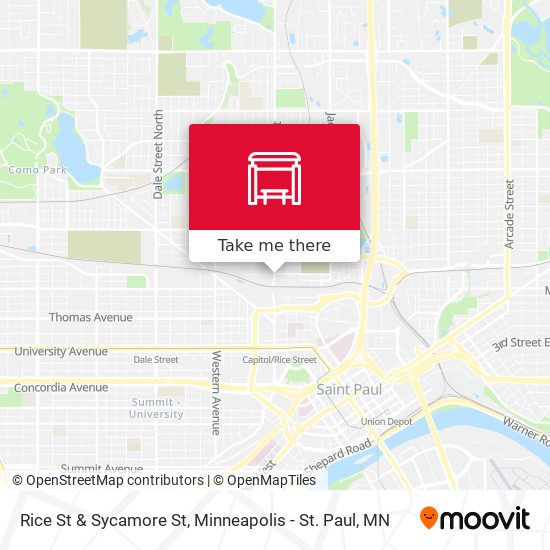 Mapa de Rice St & Sycamore St