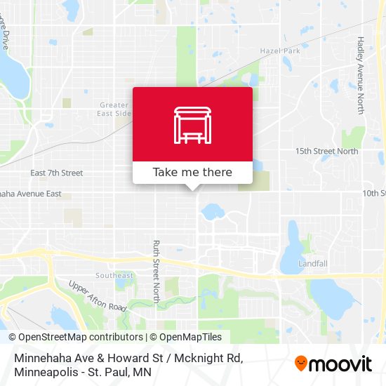 Mapa de Minnehaha Ave & Howard St / Mcknight Rd