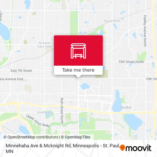 Minnehaha Ave & Mcknight Rd map