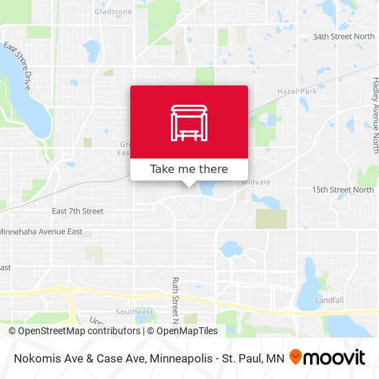 Nokomis Ave & Case Ave map