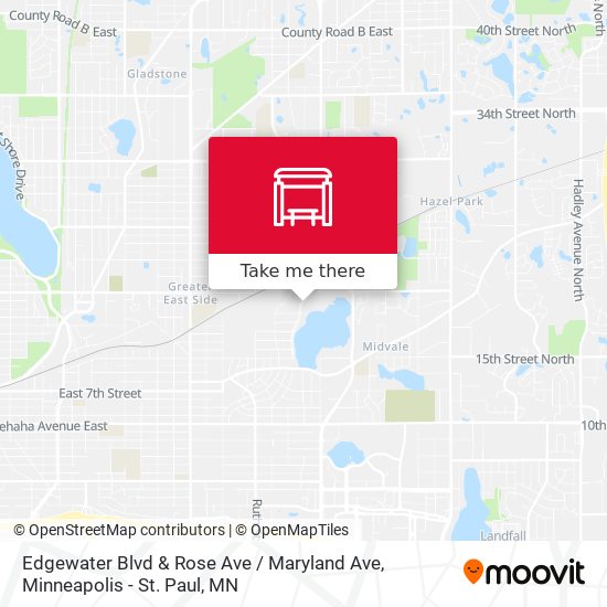 Mapa de Edgewater Blvd & Rose Ave / Maryland Ave