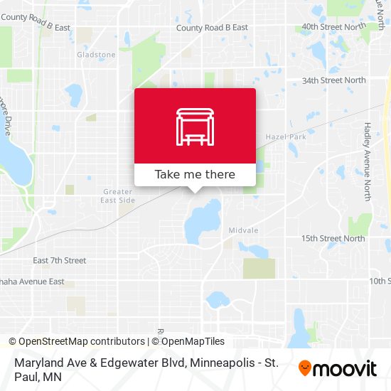 Maryland Ave & Edgewater Blvd map