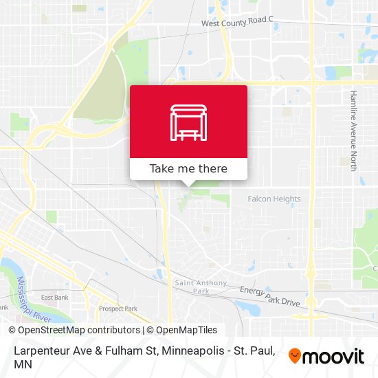 Larpenteur Ave & Fulham St map