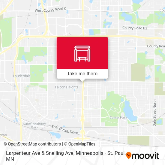 Larpenteur Ave & Snelling Ave map