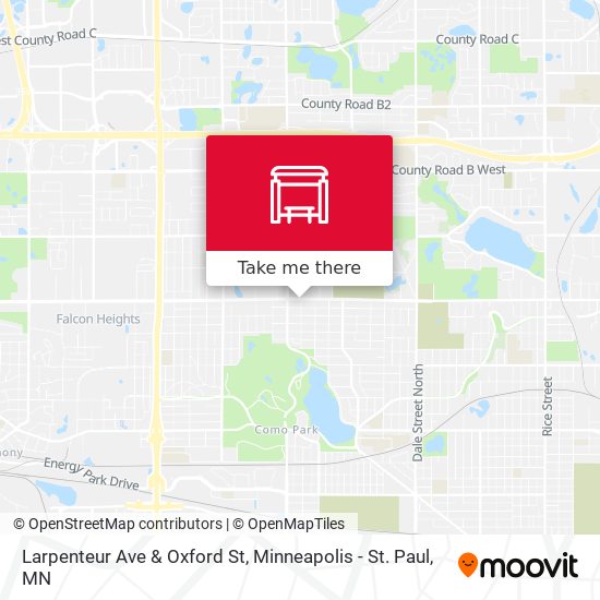 Larpenteur Ave & Oxford St map