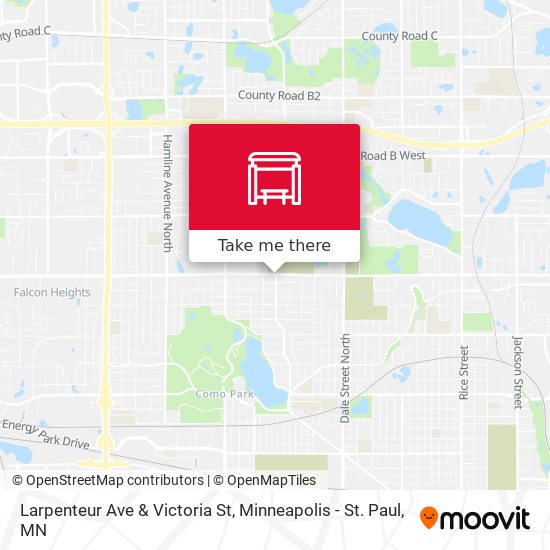 Larpenteur Ave & Victoria St map