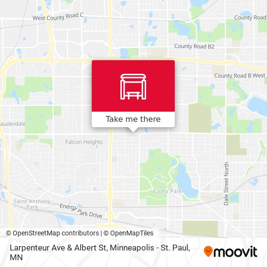 Larpenteur Ave & Albert St map
