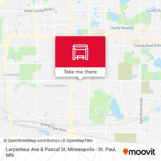 Larpenteur Ave & Pascal St map