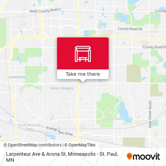 Larpenteur Ave & Arona St map