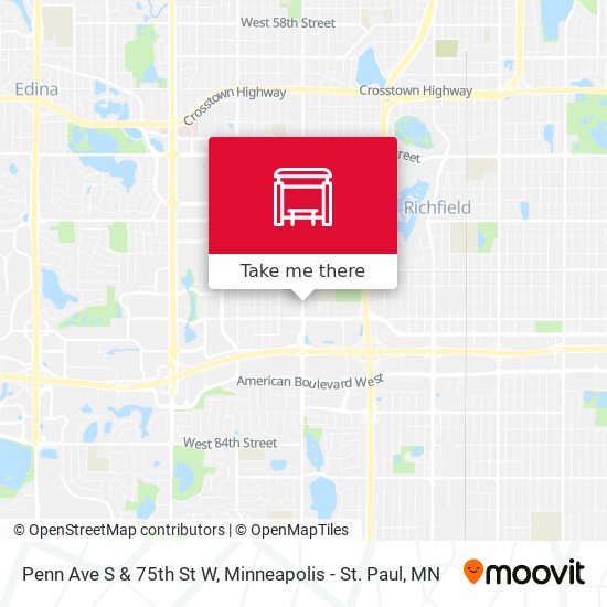 Mapa de Penn Ave S & 75th St W