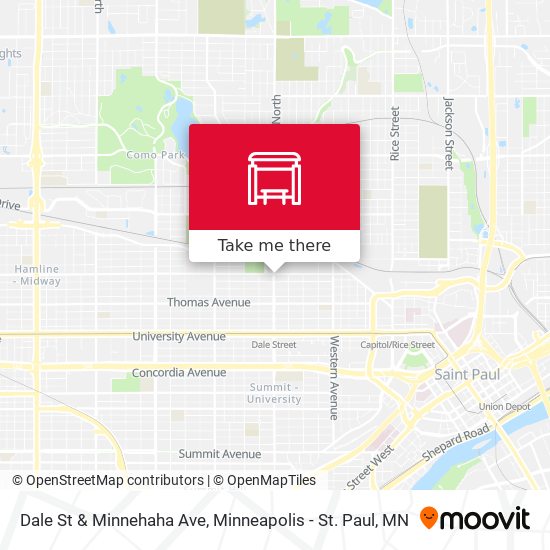 Mapa de Dale St & Minnehaha Ave