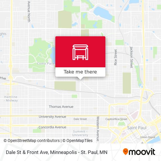 Dale St & Front Ave map