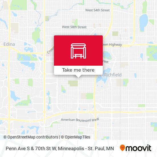 Mapa de Penn Ave S & 70th St W