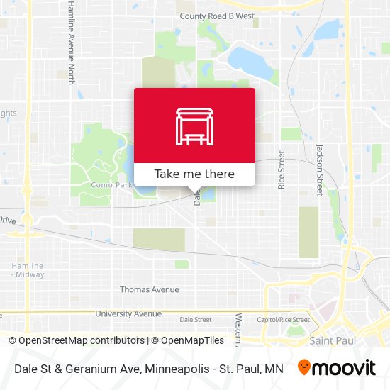 Dale St & Geranium Ave map