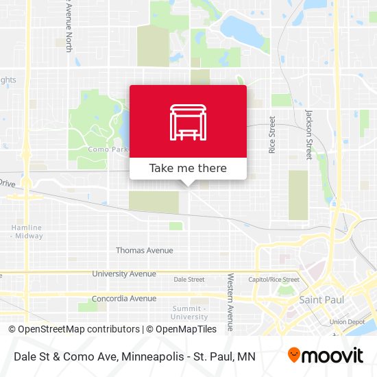 Mapa de Dale St & Como Ave