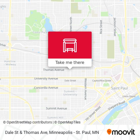 Dale St & Thomas Ave map