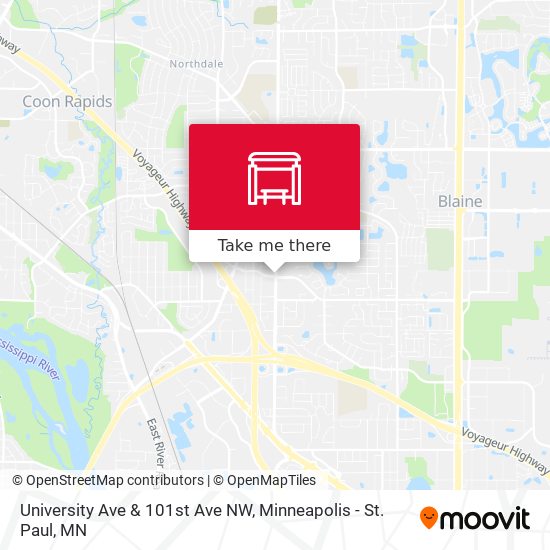 University Ave & 101st Ave NW map