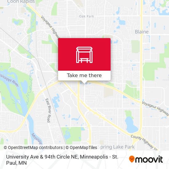 Mapa de University Ave & 94th Circle NE