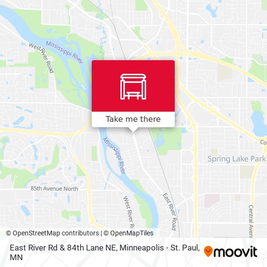 East River Rd & 84th Lane NE map