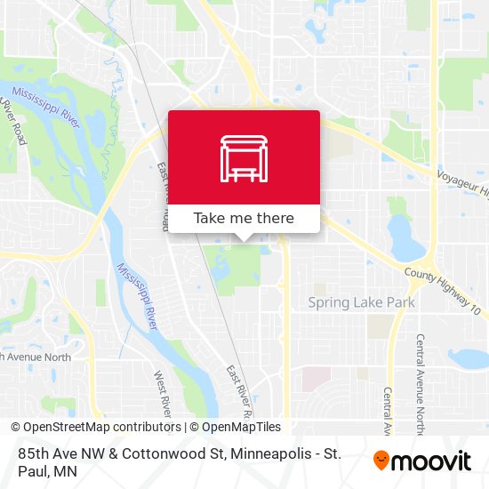 85th Ave NW & Cottonwood St map