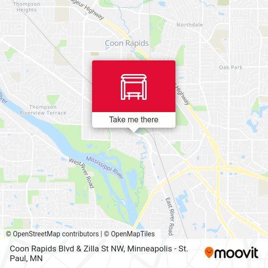 Coon Rapids Blvd & Zilla St NW map