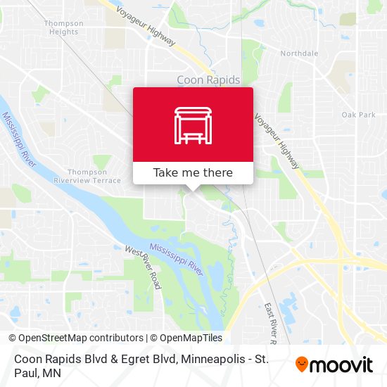 Coon Rapids Blvd & Egret Blvd map