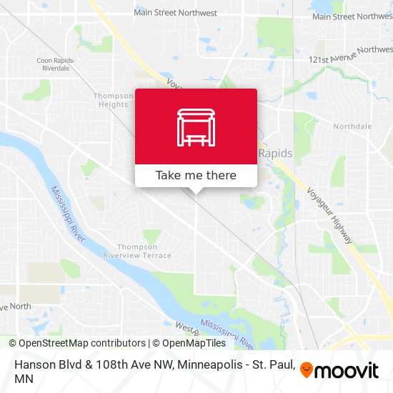 Hanson Blvd & 108th Ave NW map