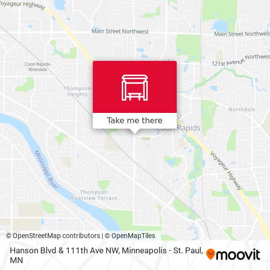 Hanson Blvd & 111th Ave NW map