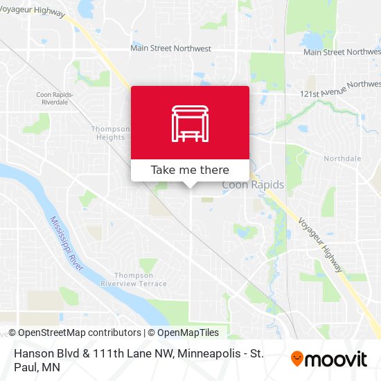 Hanson Blvd & 111th Lane NW map