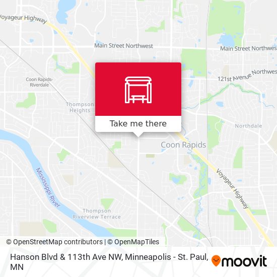 Mapa de Hanson Blvd & 113th Ave NW