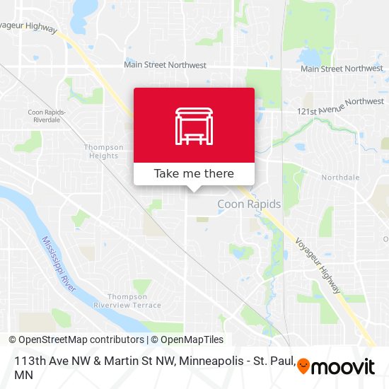 113th Ave NW & Martin St NW map