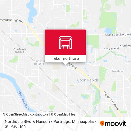 Mapa de Northdale Blvd & Hanson / Partridge
