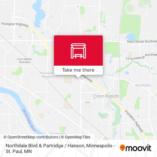Northdale Blvd & Partridge / Hanson map