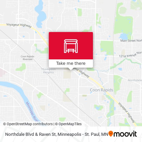 Mapa de Northdale Blvd & Raven St
