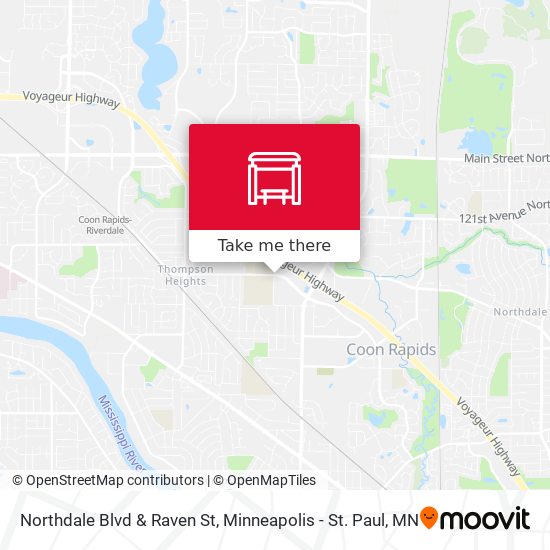 Mapa de Northdale Blvd & Raven St